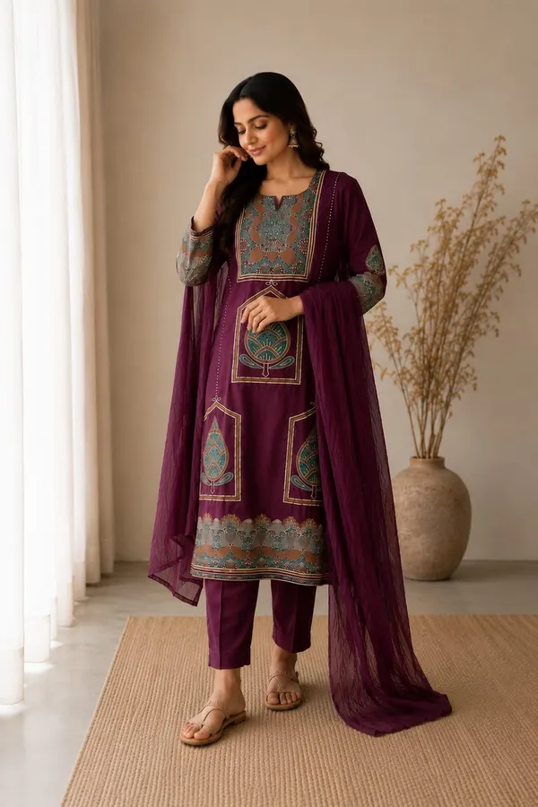 Women's_Premium_Hand_Worked_Pure_Cotton_Kurta_Pant_Dupatta_Set