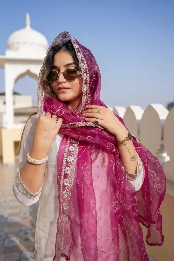 Floral_Embroidered_Chanderi_Silk_V_Neck_Kurta_Trouser_&_Dupatta
