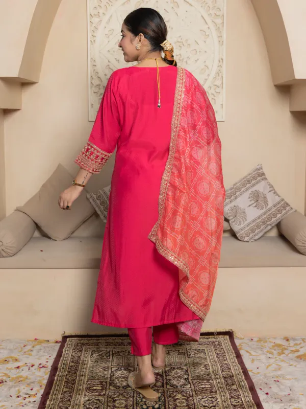 Floral_Embroidered_Silk_Blend_Round_Neck_Kurta_Trouser_&_Dupatta_Set
