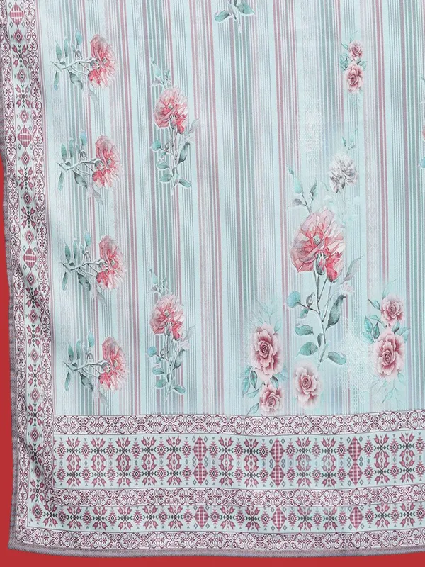Blue_Floral_Printed_Cotton_Blend_Kurta_Palazzo_Dupatta_Set