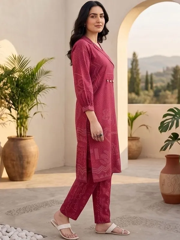 Maroon_Floral_Printed_CFloraleri_Silk_Kurta_Trouser_Set