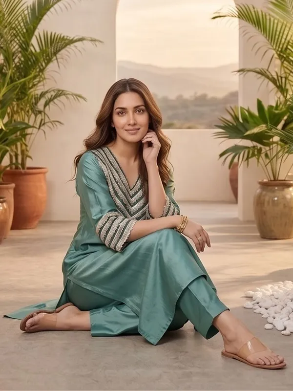 Sea_Green_Floral_Embroidered_Silk_Blend_Kurta_Trouser_Set