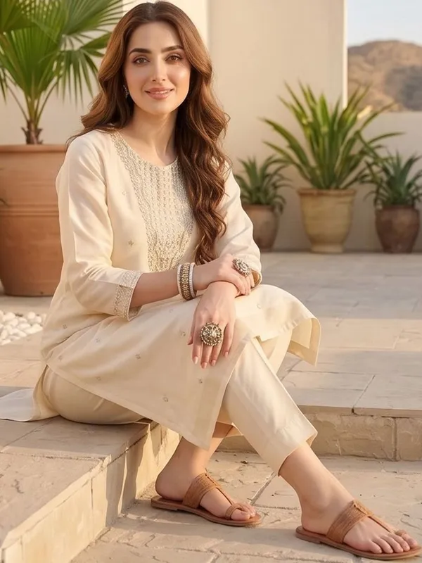 Off_White_Floral_Embroidered_Silk_Blend_Kurta_Trouser_Dupatta_Set