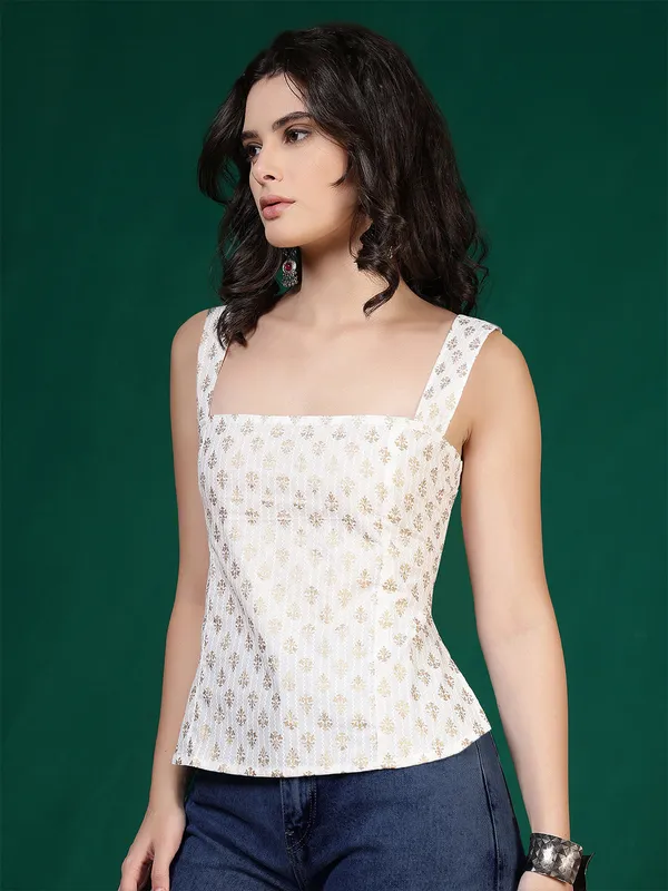 Off-White_Pure_Cotton_Printed_Top_For_Women