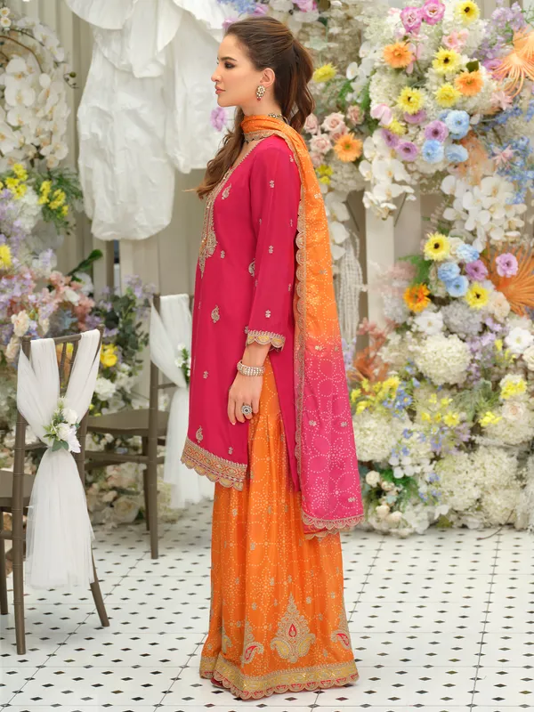 Pink_Silk_Blend_Embroidered_Kurta_Trouser_Dupatta_Set