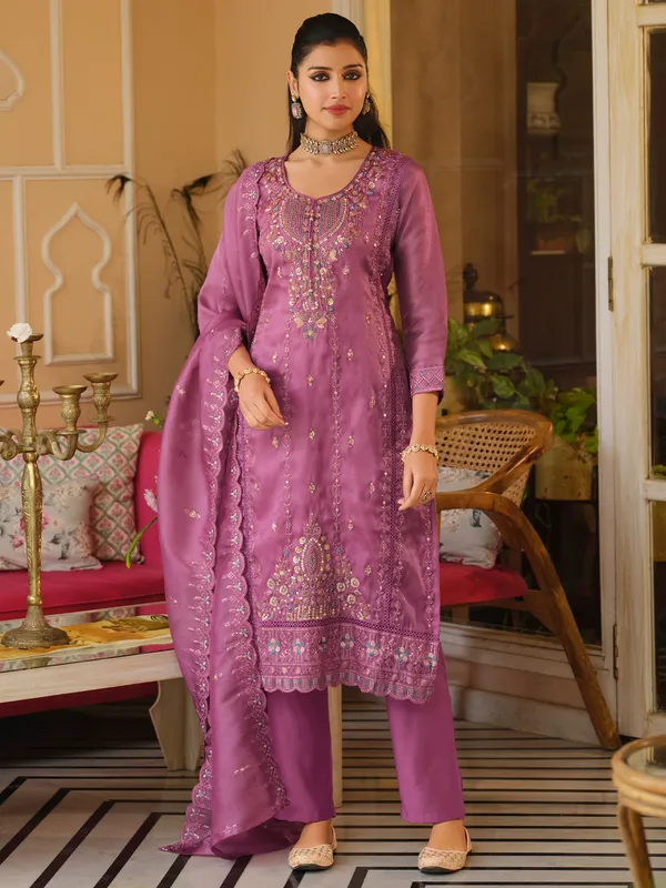 Pink_Embroidered_Straight_Kurta_Trousers_With_Dupatta_Set