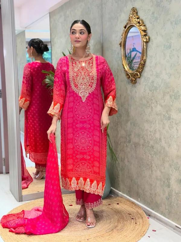 Pink_Silk_Floral_Embroidered_Kurta_Set_For_Women