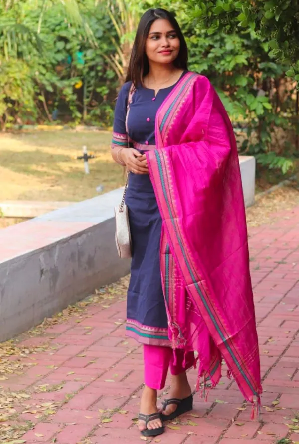Floral_Embroidered_Silk_Round_Neck_Kurta_Trouser_&_Dupatta_Set