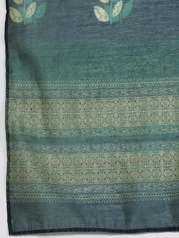 Sea_Green_Floral_Printed_Silk_Blend_Kurta_Trouser_Dupatta_Set