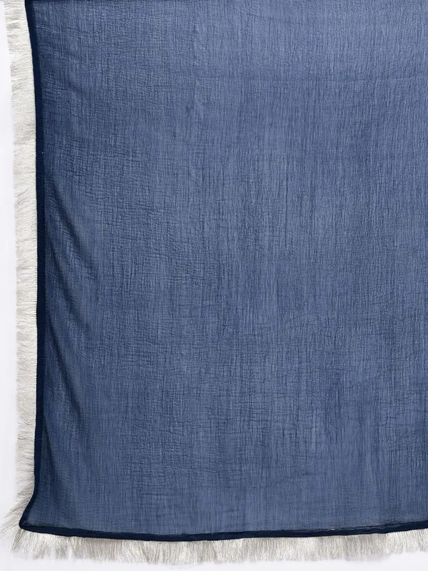 Navy_Blue_Floral_Embroidered_Silk_Blend_Kurta_Trouser_Dupatta_Set