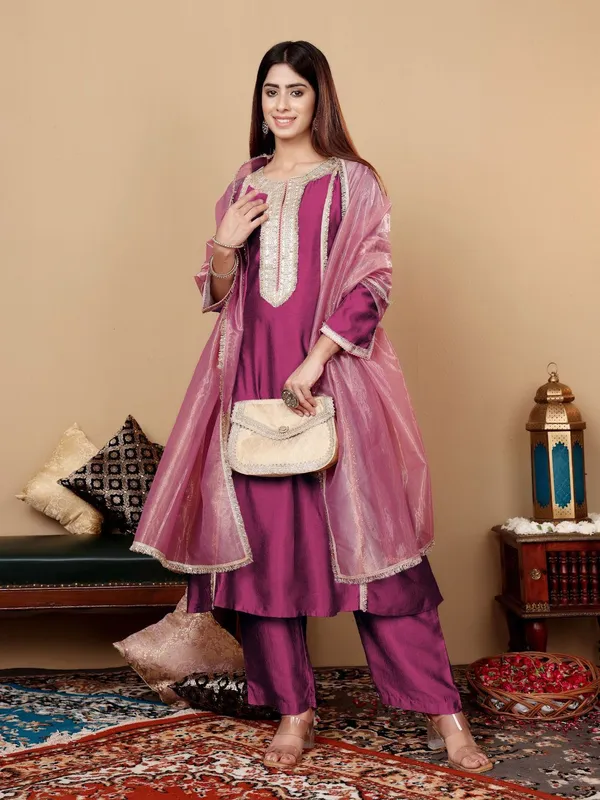 Purple_Floral_Embroidered_Silk_Blend_Kurta_Trouser_Dupatta_Set