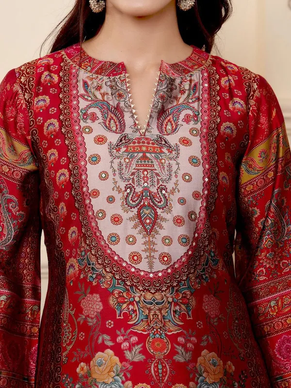 Pink_Floral_Printed_CFloraleri_Silk_Kurta_Trouser_Dupatta_Set