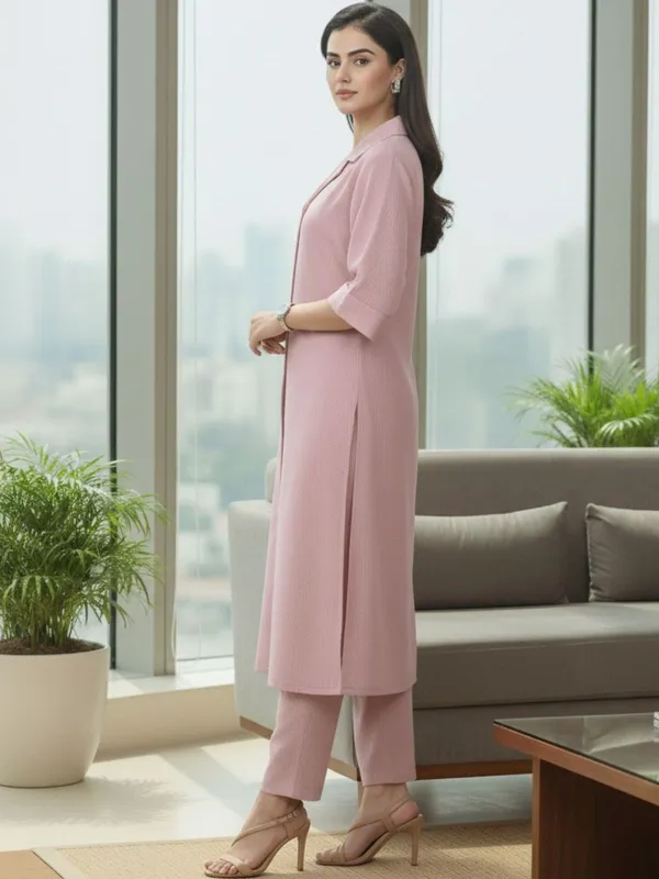 Pink_Floral_Printed_Silk_Blend_Kurta_Trouser_Set
