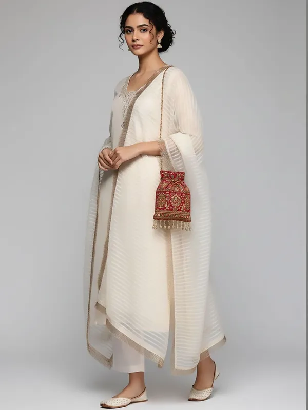 Off_White_Floral_Embroidered_Silk_Blend_Kurta_Trouser_Dupatta_Set