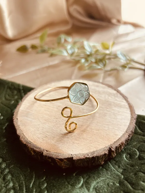 Blue_Brass_Bracelet_For_Women_|_Anti-Tarnish