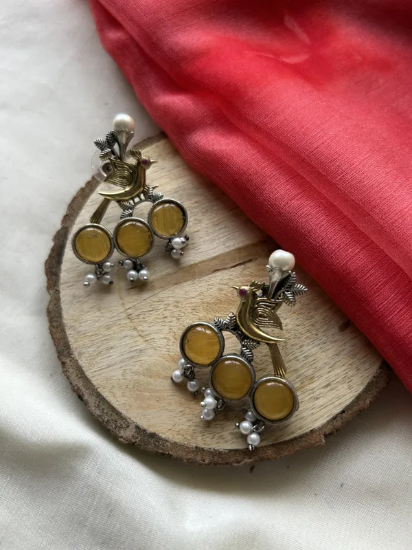 Yellow_Brass_Earrings_For_Women_|_Anti-Tarnish