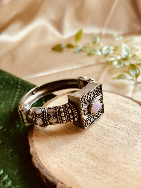 Pink_Brass_Bracelet_For_Women_|_Anti-Tarnish