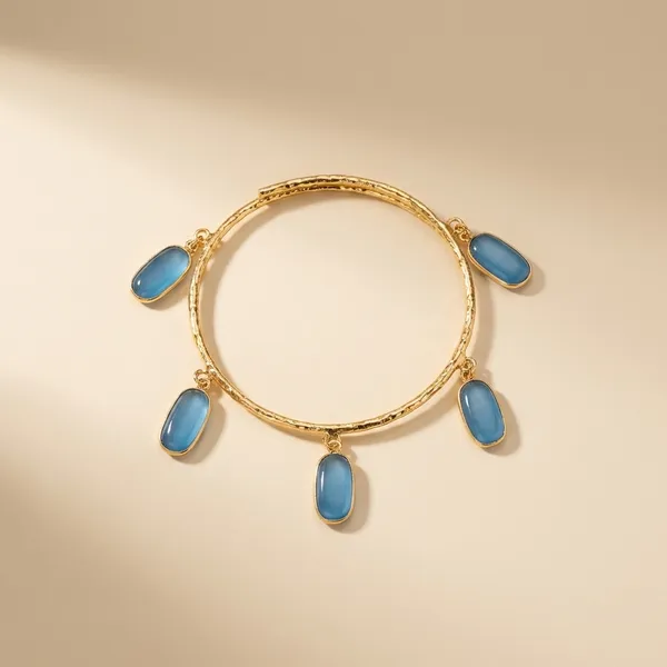 Blue_Brass_Bracelet_For_Women_|_Anti-Tarnish