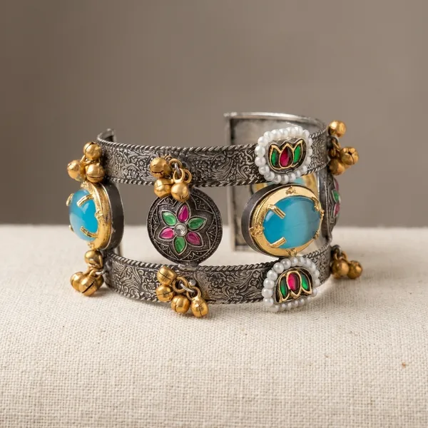 Multicolor_Brass_Bracelet_For_Women_|_Anti-Tarnish
