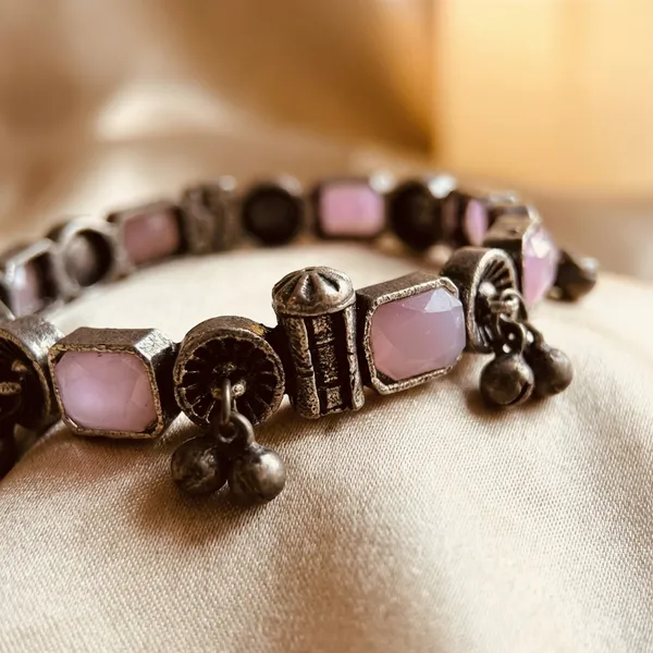 Pink_Brass_Bracelet_For_Women_|_Anti-Tarnish