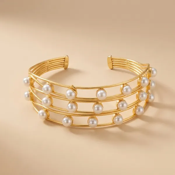 White_Brass_Bracelet_For_Women_|_Anti-Tarnish