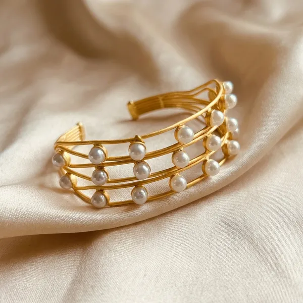 White_Brass_Bracelet_For_Women_|_Anti-Tarnish