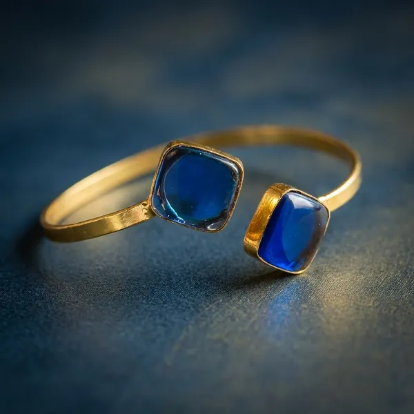 Blue_Brass_Bracelet_For_Women_|_Anti-Tarnish
