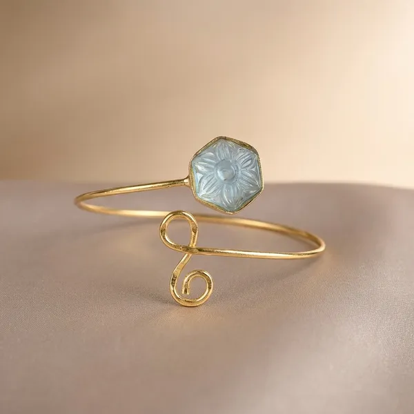 Blue_Brass_Bracelet_For_Women_|_Anti-Tarnish