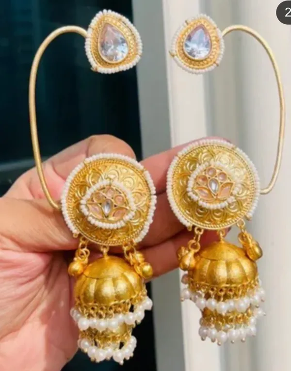 Golden_Brass_Earrings_For_Women_|_Anti-Tarnish