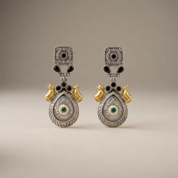 Multicolor_Silver_Brass_Earrings_For_Women_|_Anti-Tarnish