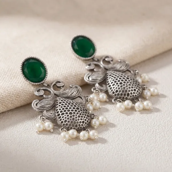 Green_Brass_Earrings_For_Women_|_Anti-Tarnish
