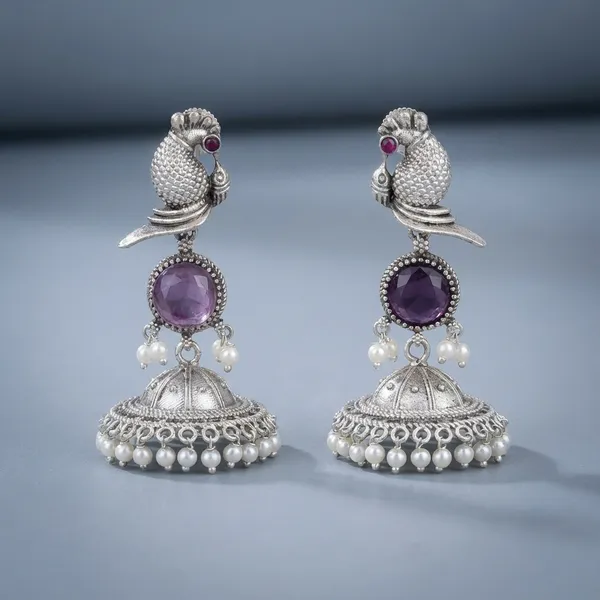 Purple_Brass_Earrings_For_Women_|_Anti-Tarnish