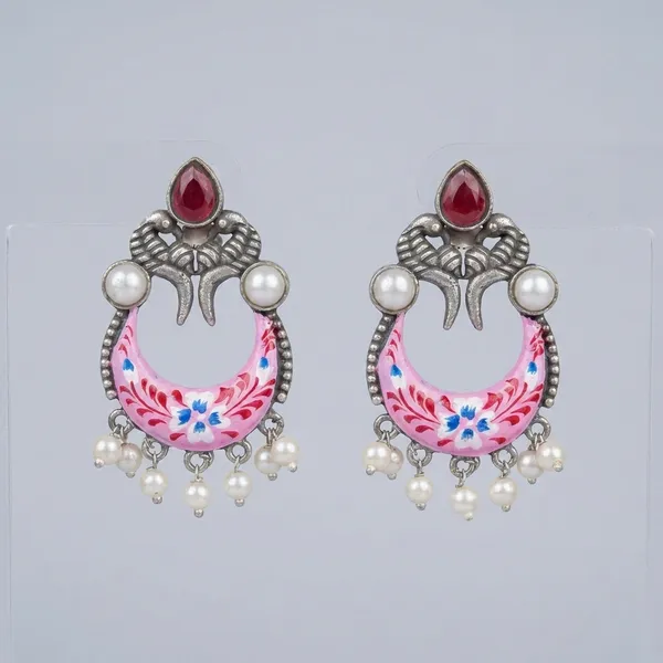 Pink_Brass_Earrings_For_Women_|_Anti-Tarnish