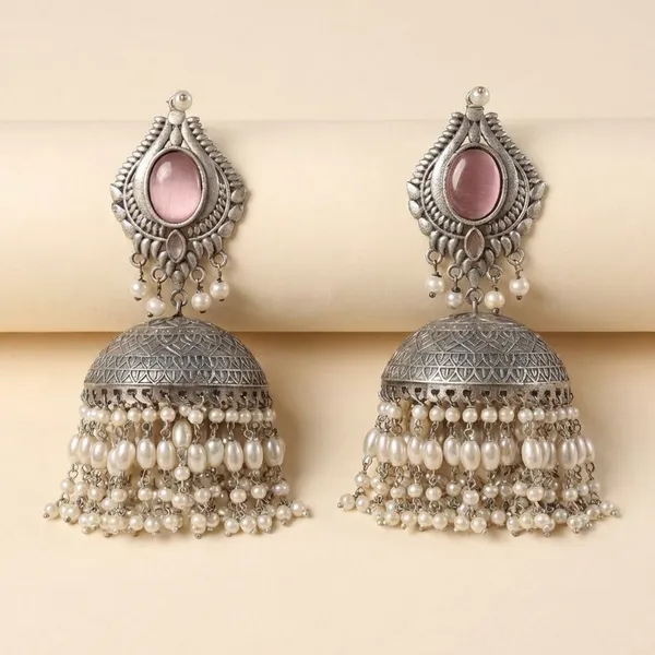 Pink_Brass_Earrings_For_Women_|_Anti-Tarnish