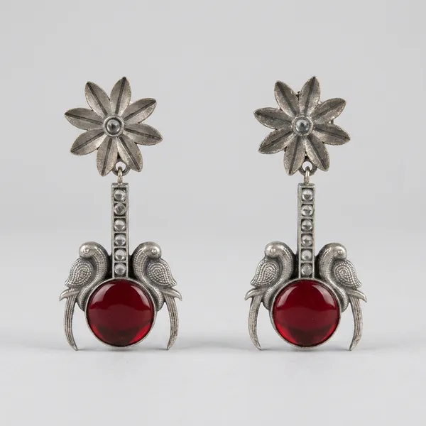 Red_Brass_Earrings_For_Women_|_Anti-Tarnish