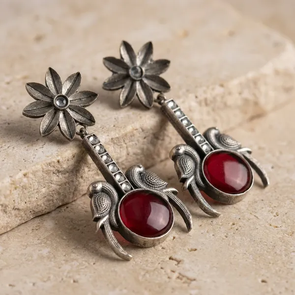 Red_Brass_Earrings_For_Women_|_Anti-Tarnish