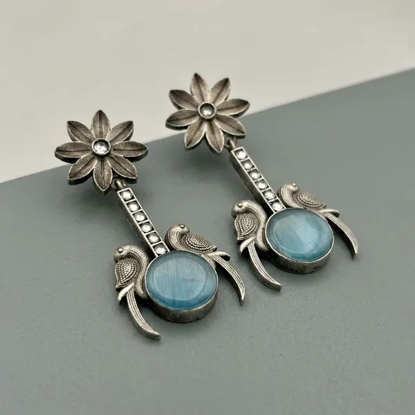 Blue_Brass_Earrings_For_Women_|_Anti-Tarnish