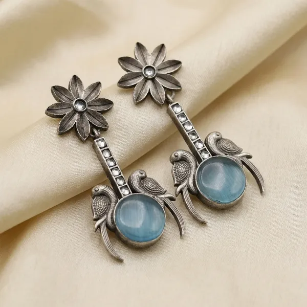 Blue_Brass_Earrings_For_Women_|_Anti-Tarnish