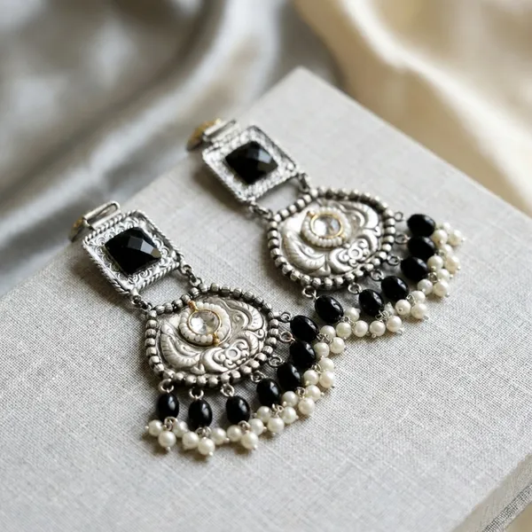 Black_Brass_Earrings_For_Women_|_Anti-Tarnish