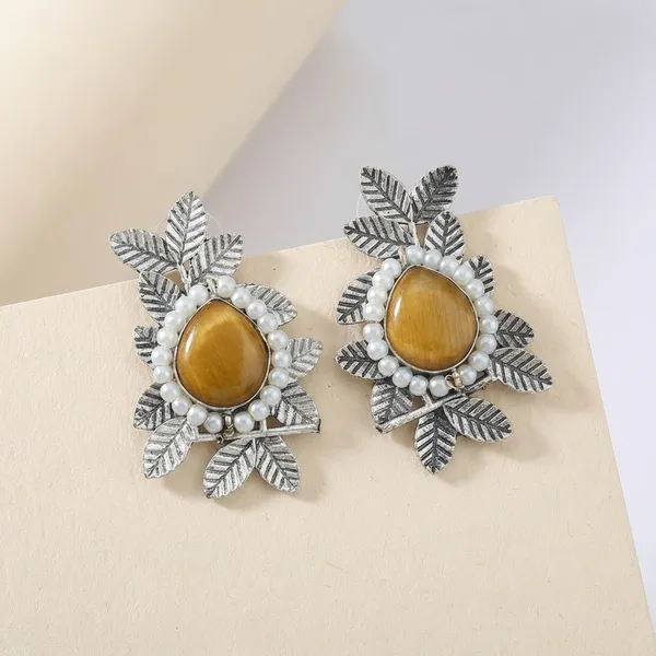 Yellow_Silver_Brass_Earrings_For_Women_|_Anti-Tarnish