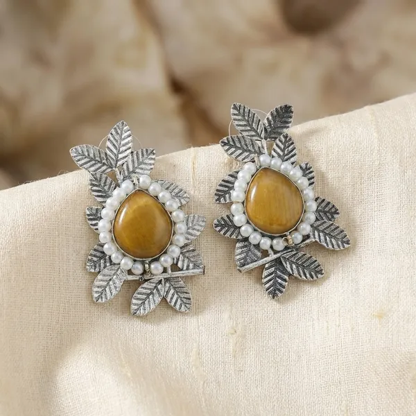 Yellow_Silver_Brass_Earrings_For_Women_|_Anti-Tarnish