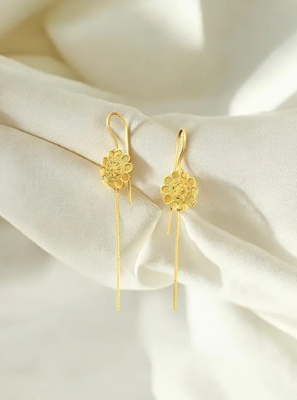 Ear_cuff_Flower_for_women__/_Anti-Tarnish_