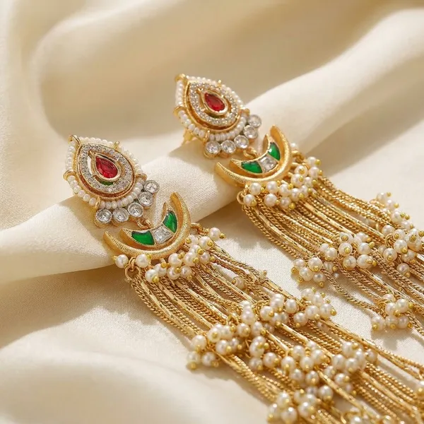 Red_And_Green_Brass_Earrings_For_Women_|_Anti-Tarnish