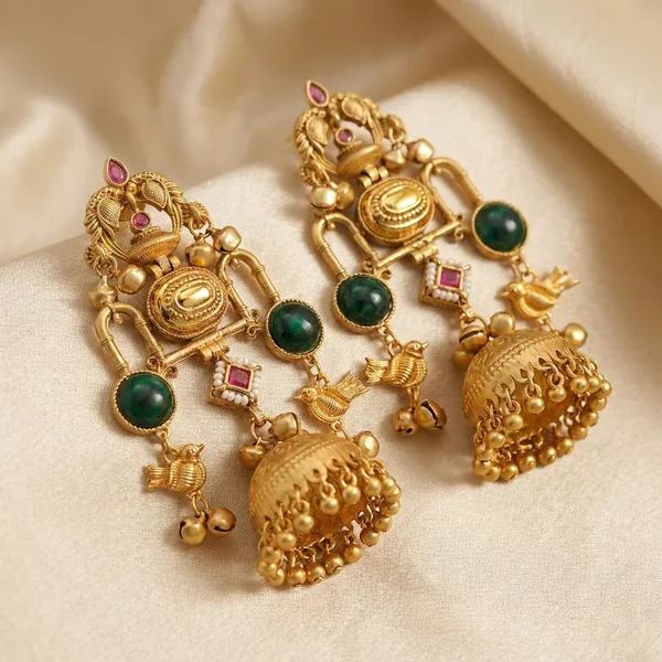 Green_Brass_Earrings_For_Women_|_Anti-Tarnish