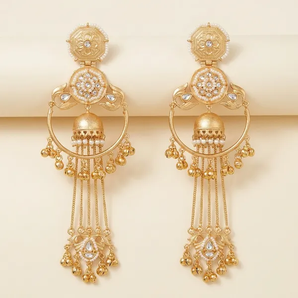 Golden_Brass_Earrings_For_Women_|_Anti-Tarnish