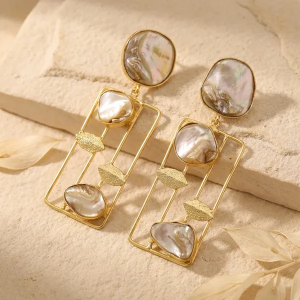Natural_Pearl_Brass_Earrings_For_Women_|_Anti-Tarnish