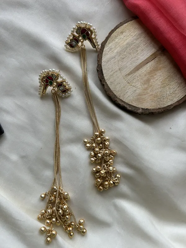 Red_And_Green_Brass_Earrings_For_Women_|_Anti-Tarnish