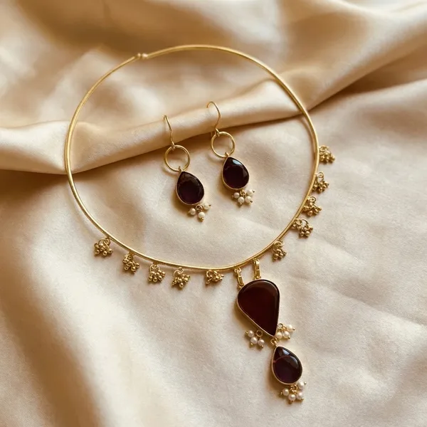Brown_Brass_Necklace_For_Women_|_Anti-Tarnish