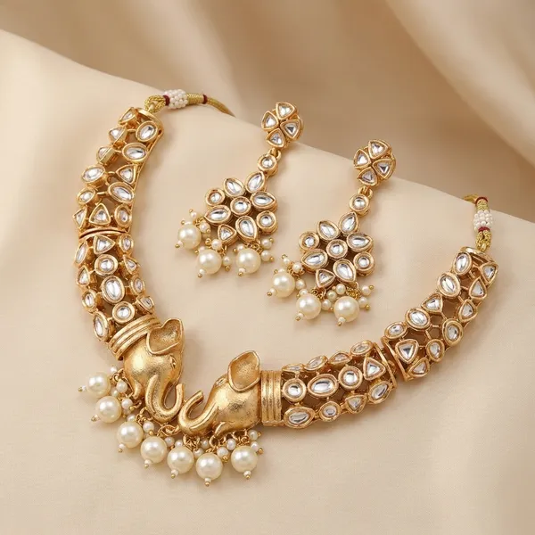 White_Brass_Necklace_For_Women_|_Anti-Tarnish