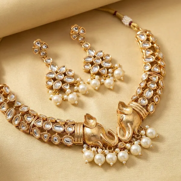 White_Brass_Necklace_For_Women_|_Anti-Tarnish
